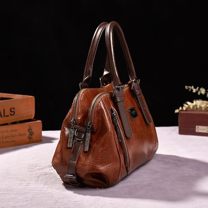 Silke - Sac en cuir tanné végétal de luxe