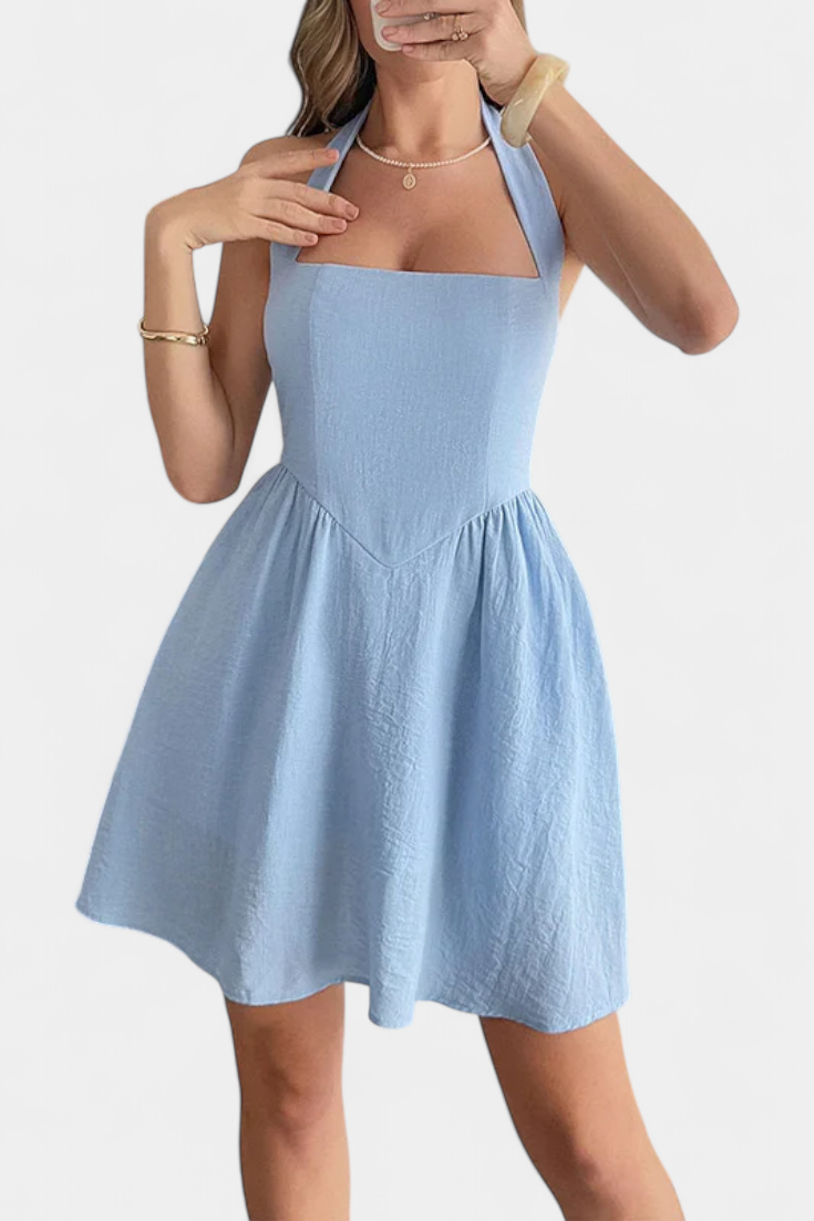 Mini-robe Kassandra dos nu avec poches