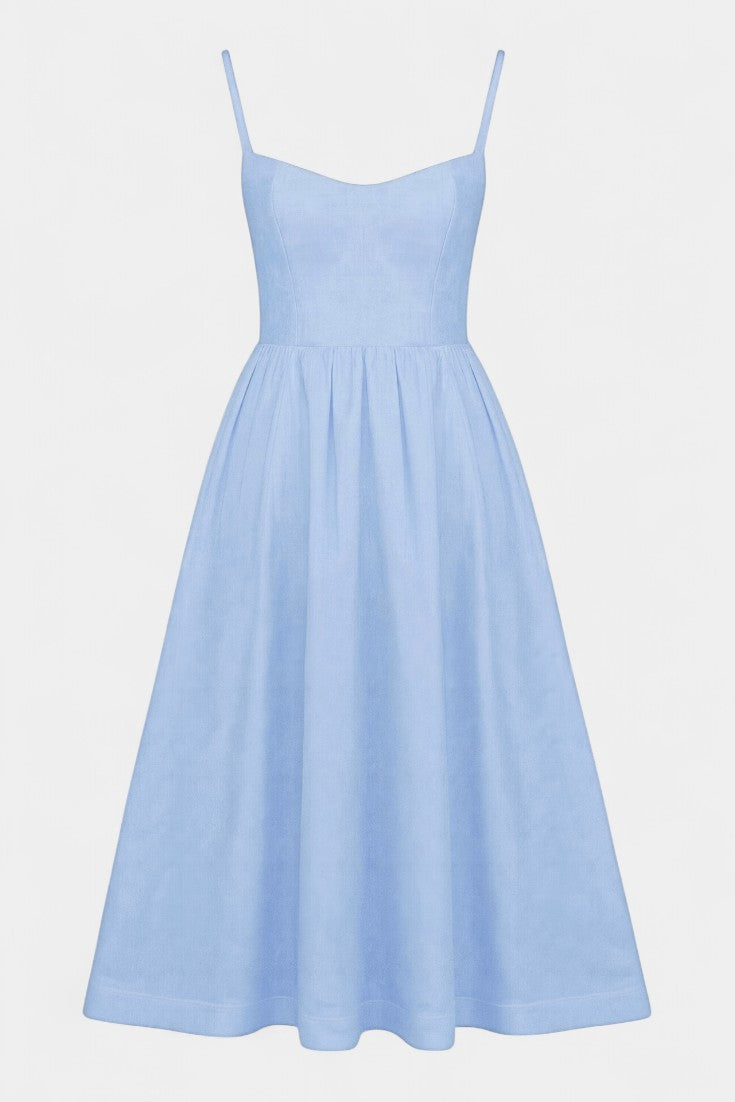 Robe Midi Sans Manches Légère Marvelle