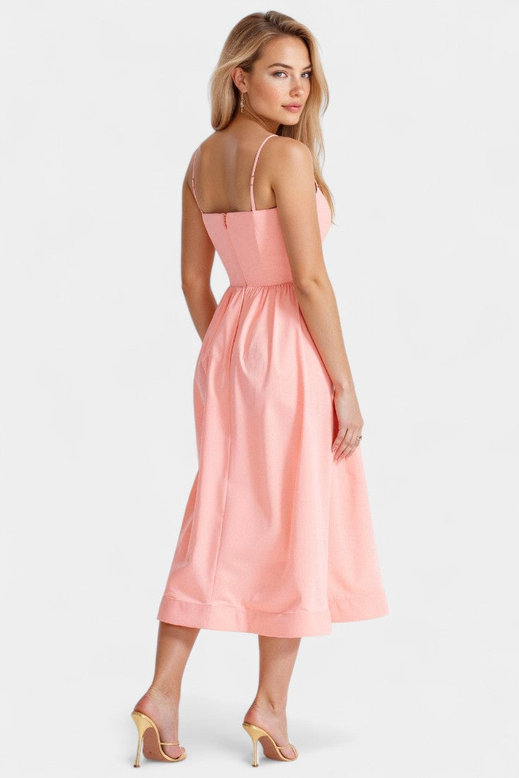 Robe Midi Sans Manches Légère Marvelle