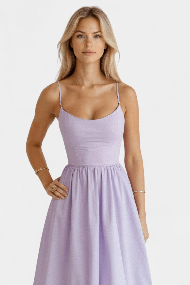Robe Midi Sans Manches Légère Marvelle