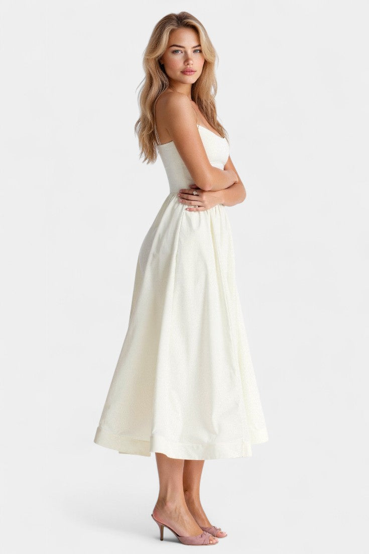 Robe Midi Sans Manches Légère Marvelle
