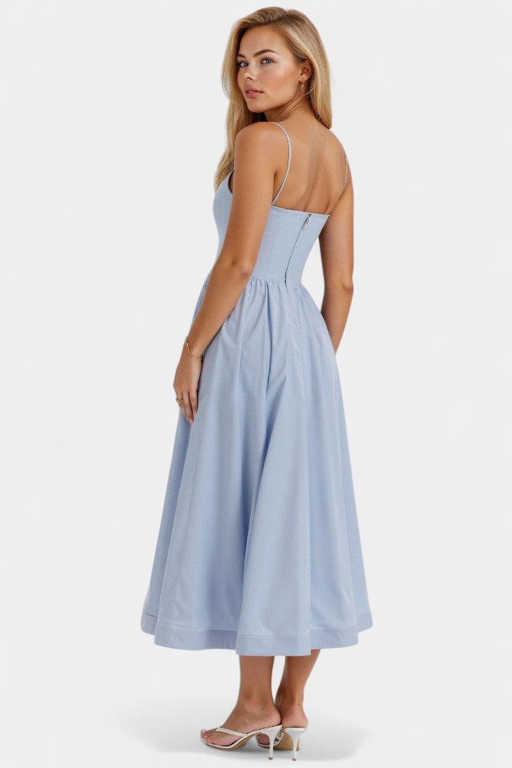 Robe Midi Sans Manches Légère Marvelle