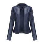 Helen | Refined Stand-Collar Moto Jacket