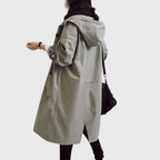 Ruth | Hooded Relaxed-Fit Long Trench Coat